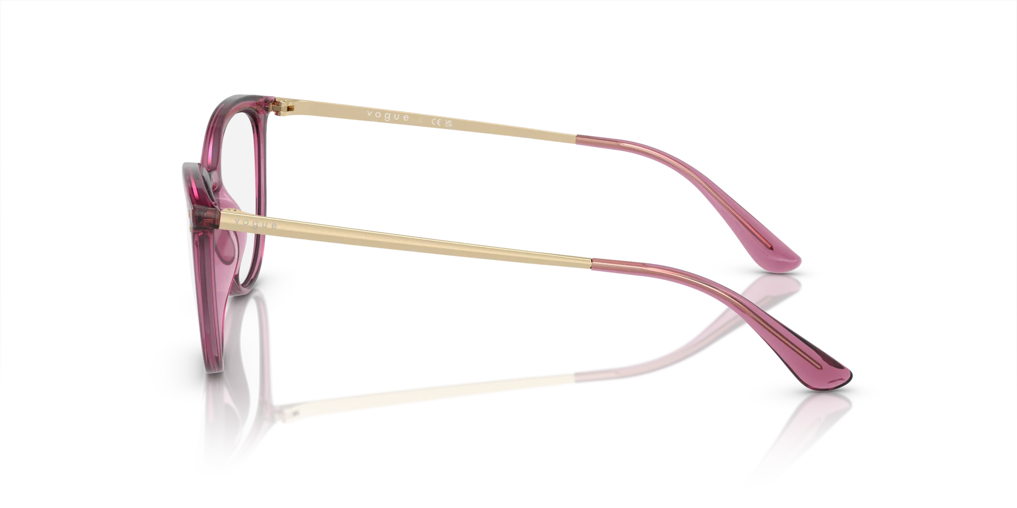 VOGUE EYEWEAR VO5276 2798 Montature da vista Iniettato Viola Cat Eye Normale - immagine 4