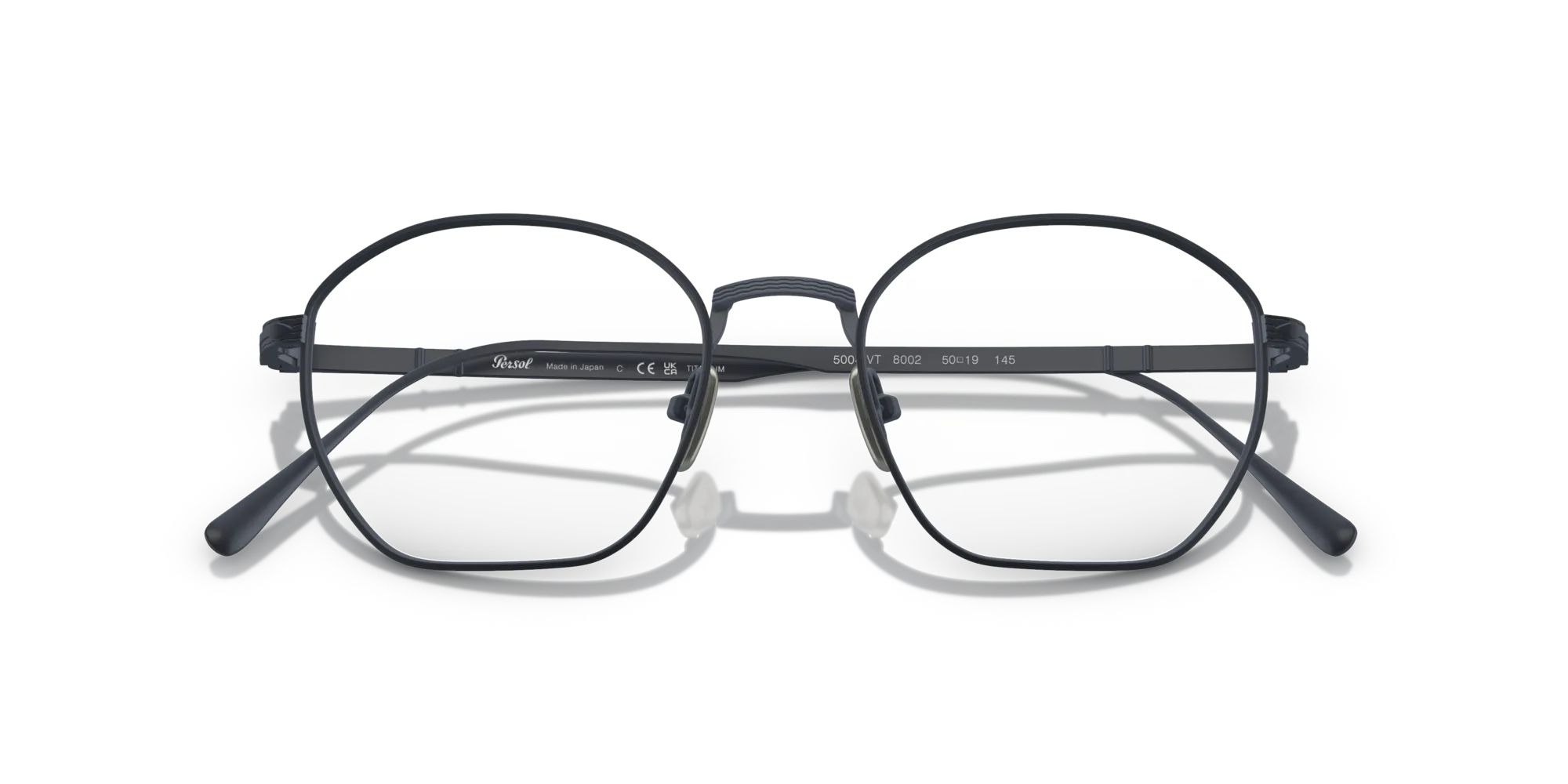 Persol PO5004VT 8002 Montature da vista Titanio Blu Geometrica - immagine 2