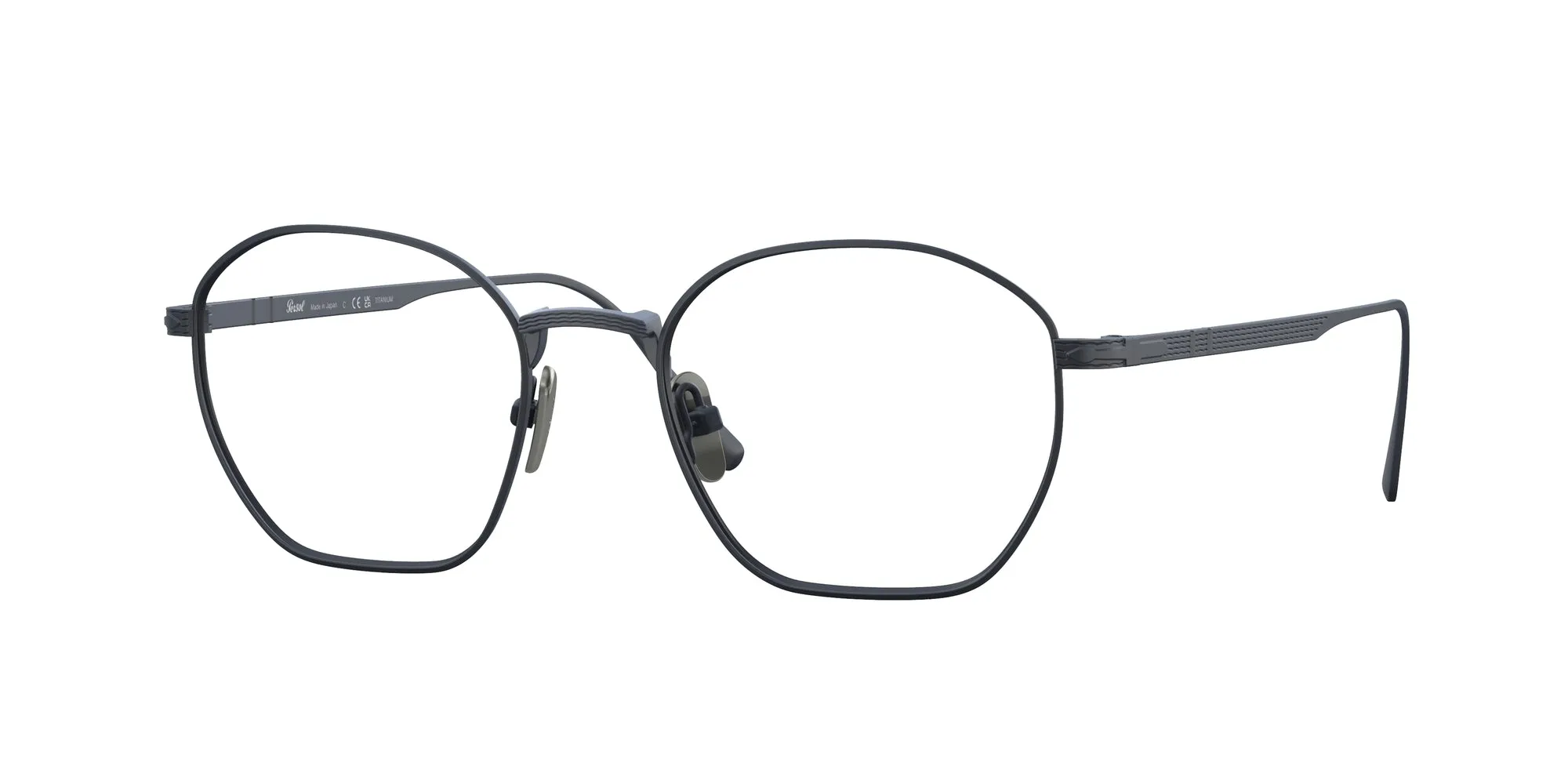Persol PO5004VT 8002 Montature da vista Titanio Blu Geometrica - immagine 1