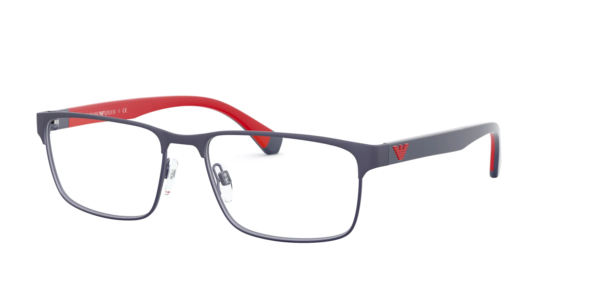 Emporio Armani EA1105 3092 Montature da vista Metallo Blu Squadrata Normale - immagine 1
