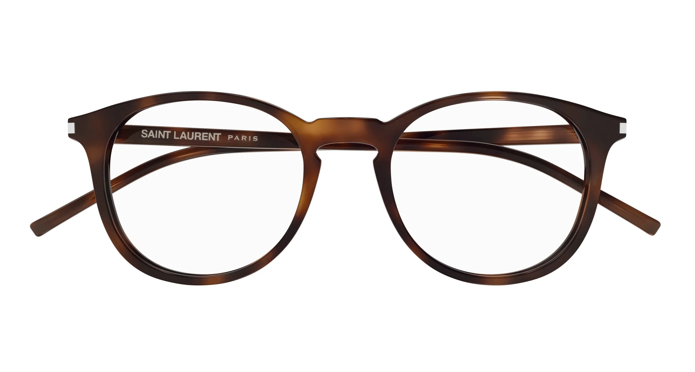 SAINT LAURENT SL 106 002 Montature da vista Acetato Havana Rotonda - immagine 3