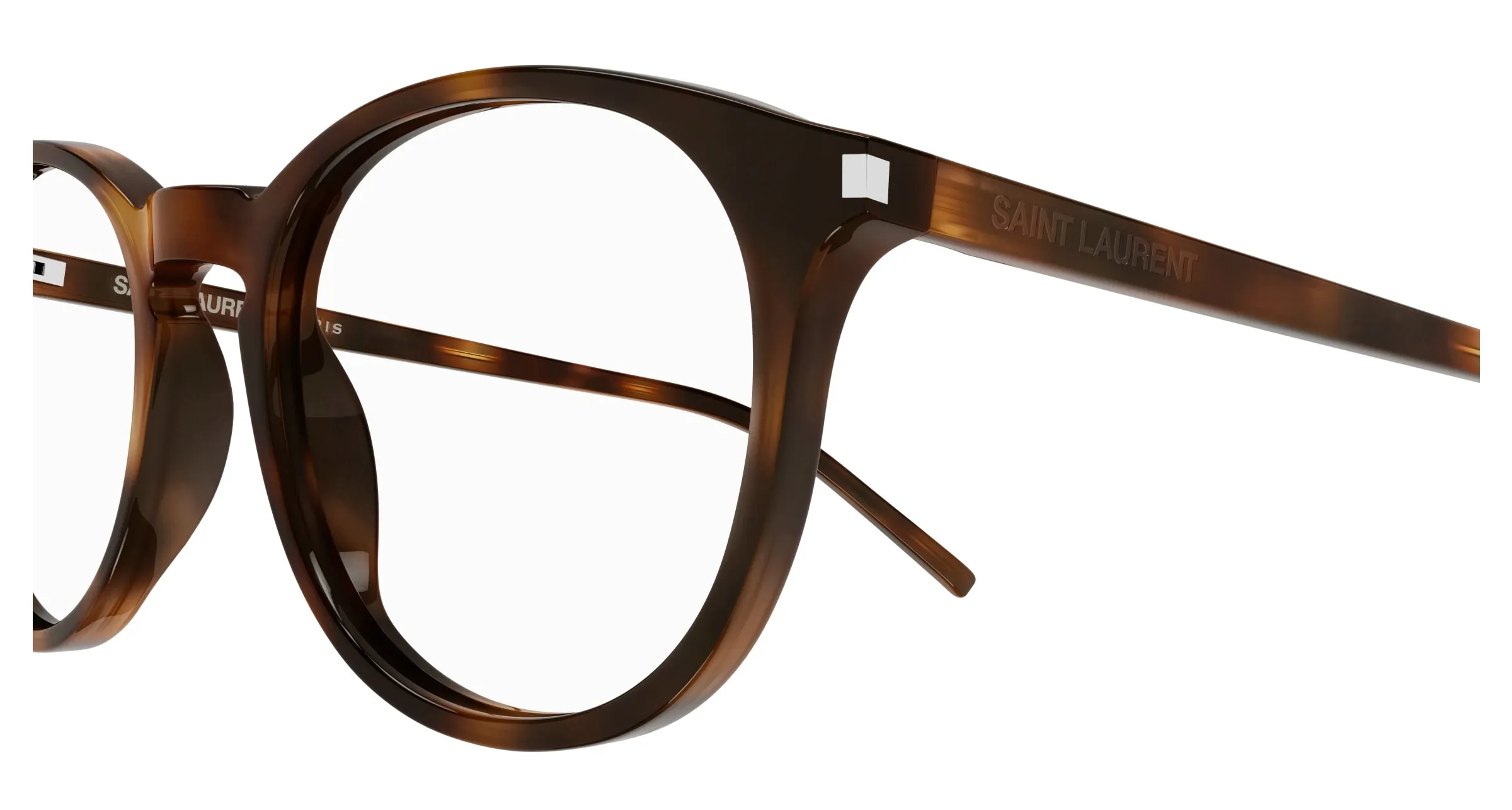 SAINT LAURENT SL 106 002 Montature da vista Acetato Havana Rotonda - immagine 4