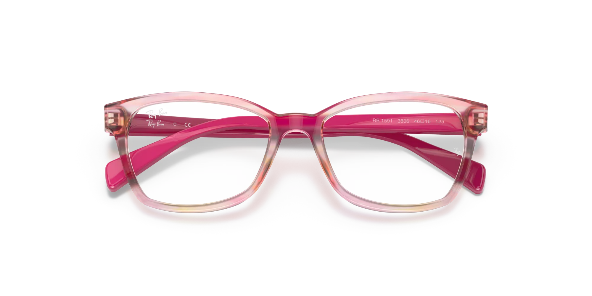 Ray - Ban RY1591 3806 Montature da vista Acetato Rosa Squadrata - immagine 2