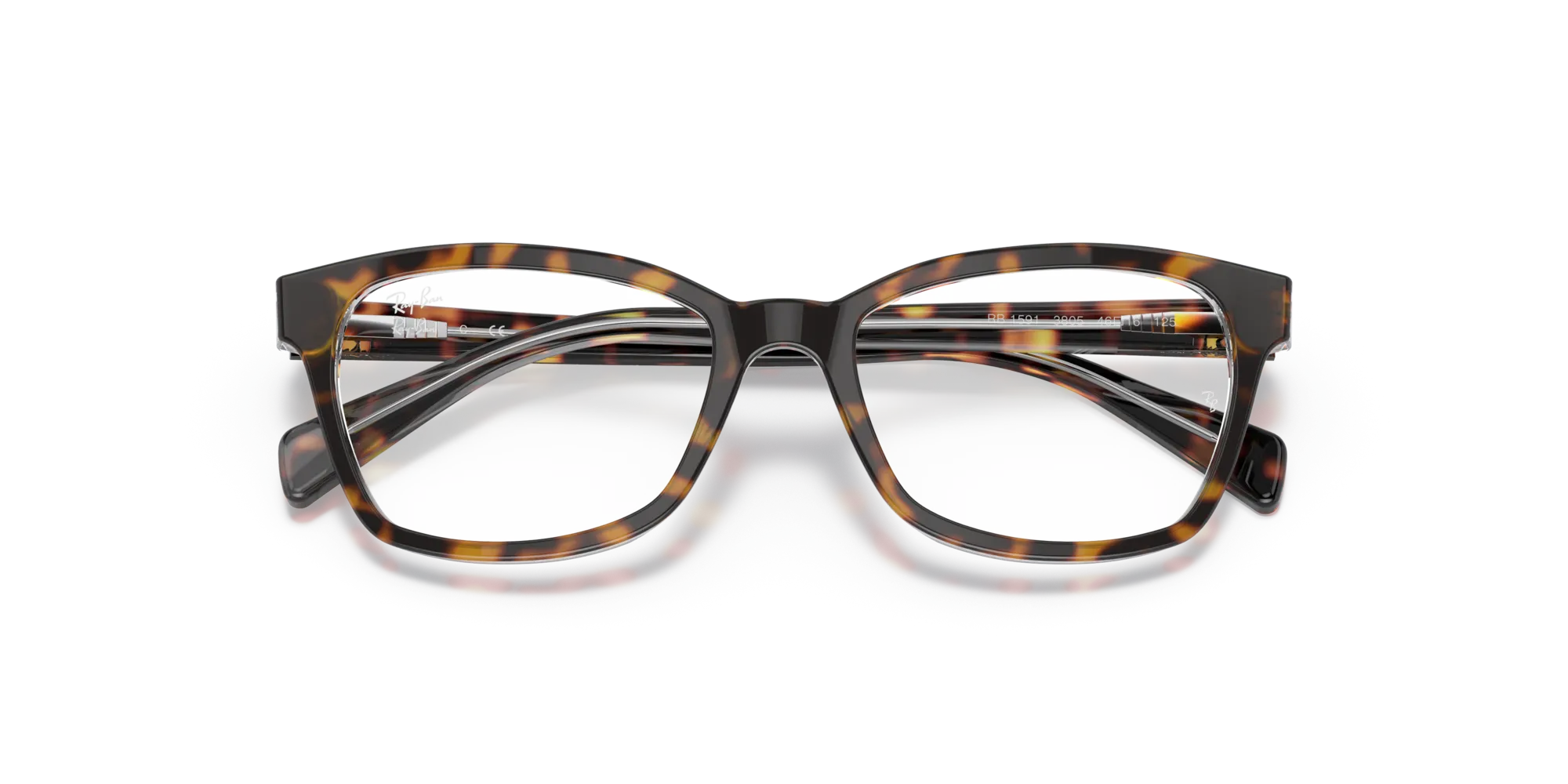 Ray - Ban RY1591 3805 Montature da vista Acetato Havana Squadrata - immagine 2