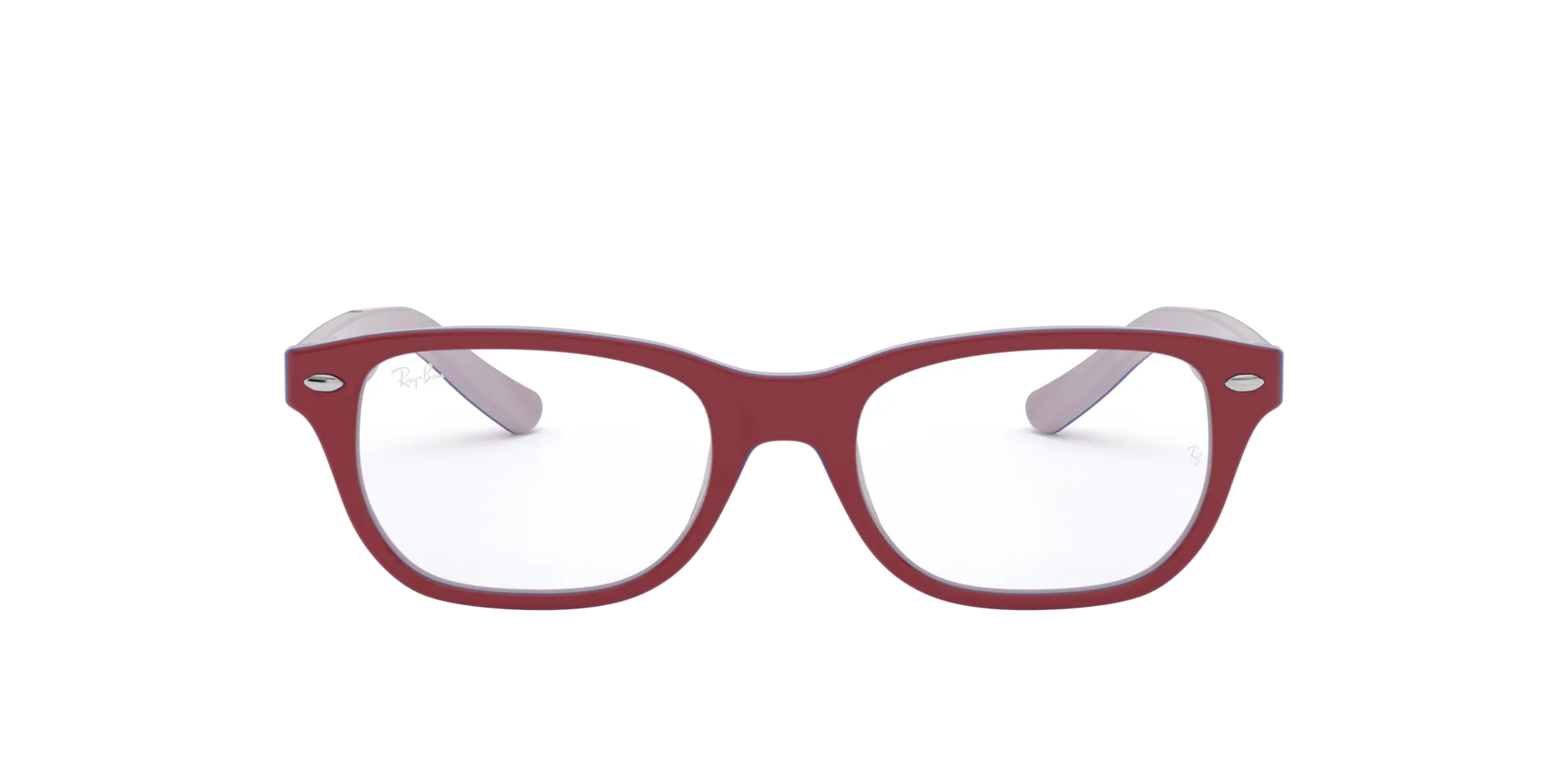 Ray - Ban RY1555 3821 Montature da vista bambino Acetato Rosso Squadrata - immagine 2