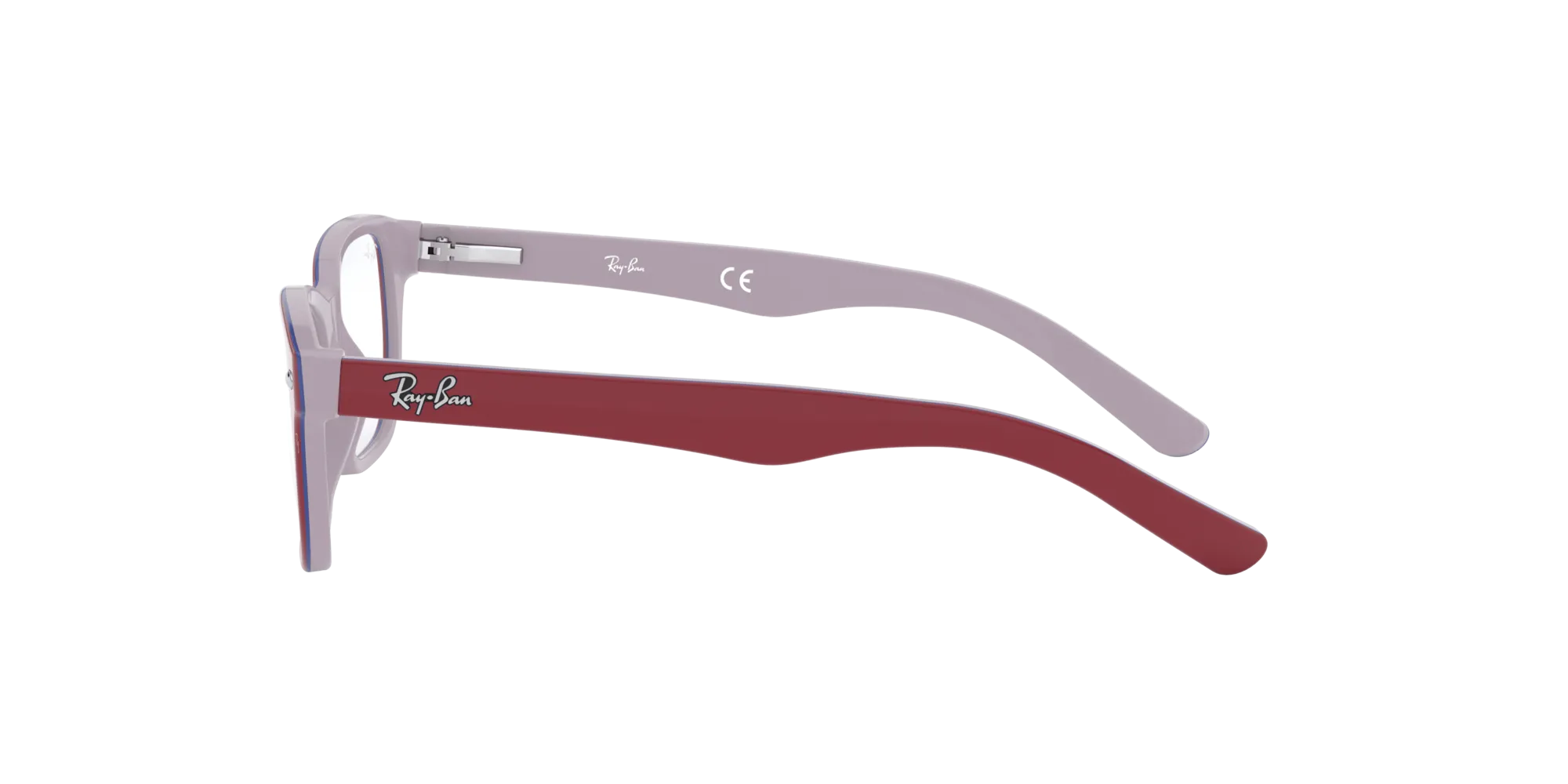 Ray - Ban RY1555 3821 Montature da vista bambino Acetato Rosso Squadrata - immagine 3