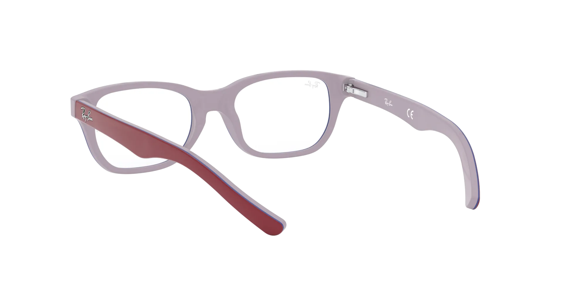 Ray - Ban RY1555 3821 Montature da vista bambino Acetato Rosso Squadrata - immagine 4