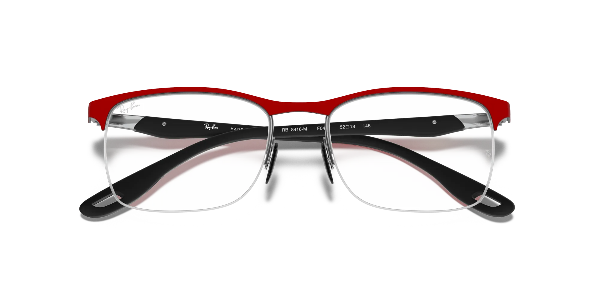 Ray - Ban RX8416M SCUDERIA FERRARI COLLECTION F045 Montature da vista Metallo Rosso Trasparente Squadrata Normale - immagine 2
