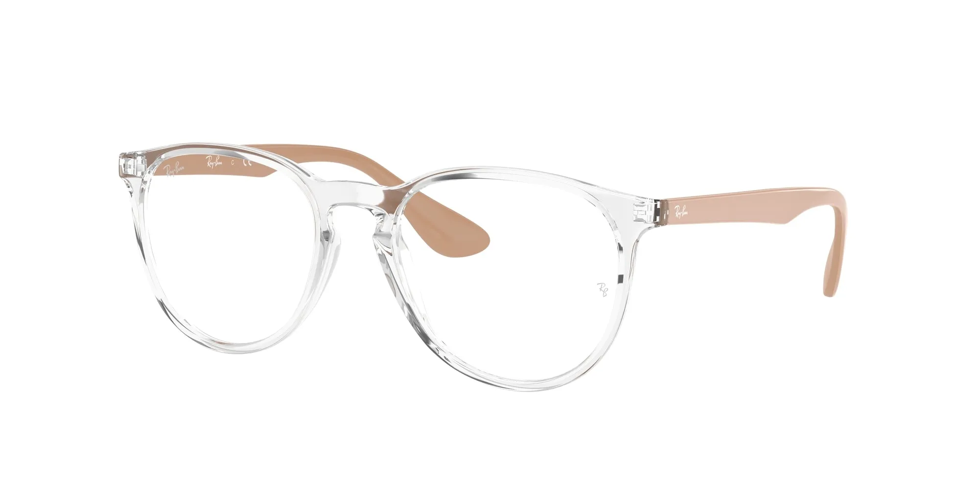 Ray - Ban RX7046 ERIKA 5953 Montature da vista Iniettato Trasparente Trasparente Rotonda Normale - immagine 1