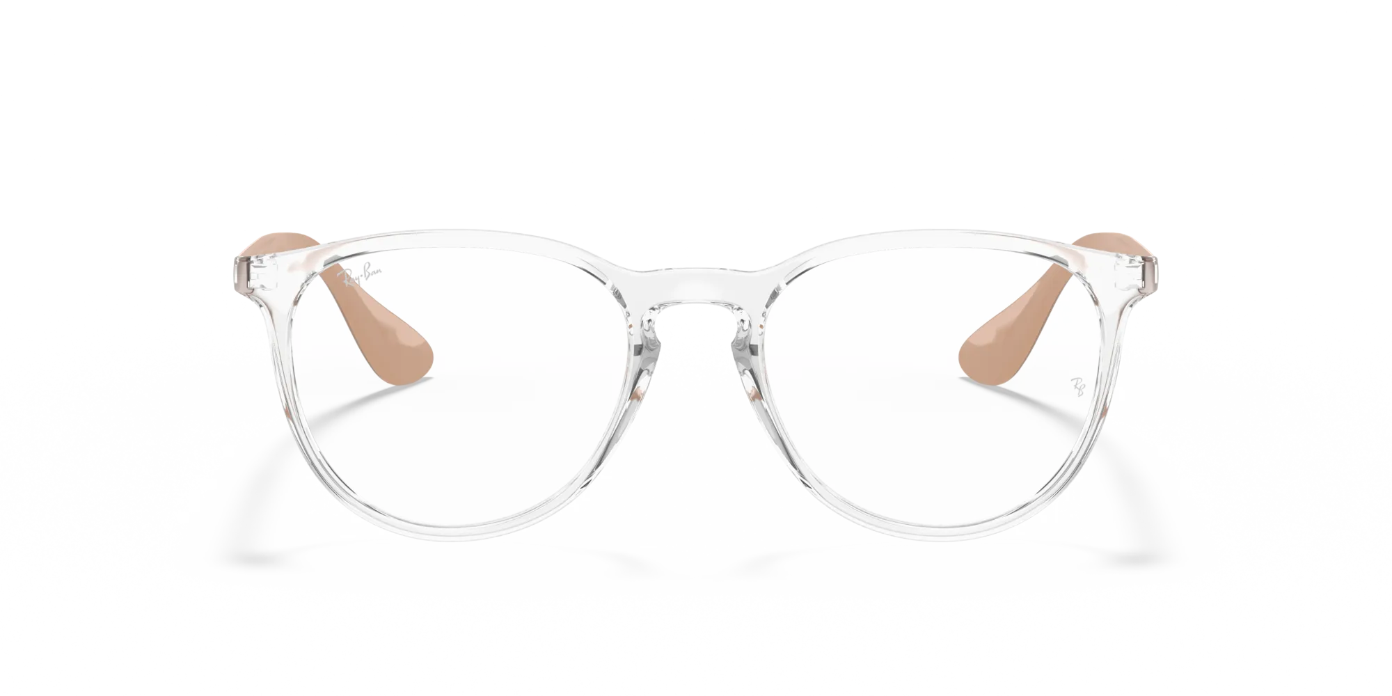 Ray - Ban RX7046 ERIKA 5953 Montature da vista Iniettato Trasparente Trasparente Rotonda Normale - immagine 3