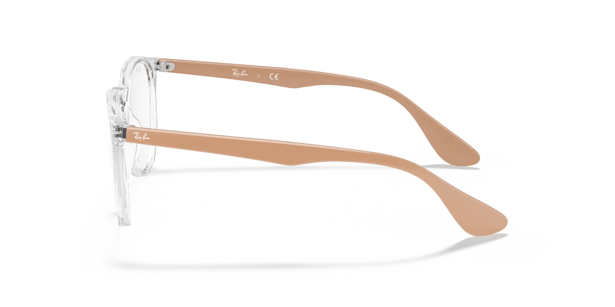 Ray - Ban RX7046 ERIKA 5953 Montature da vista Iniettato Trasparente Trasparente Rotonda Normale - immagine 4