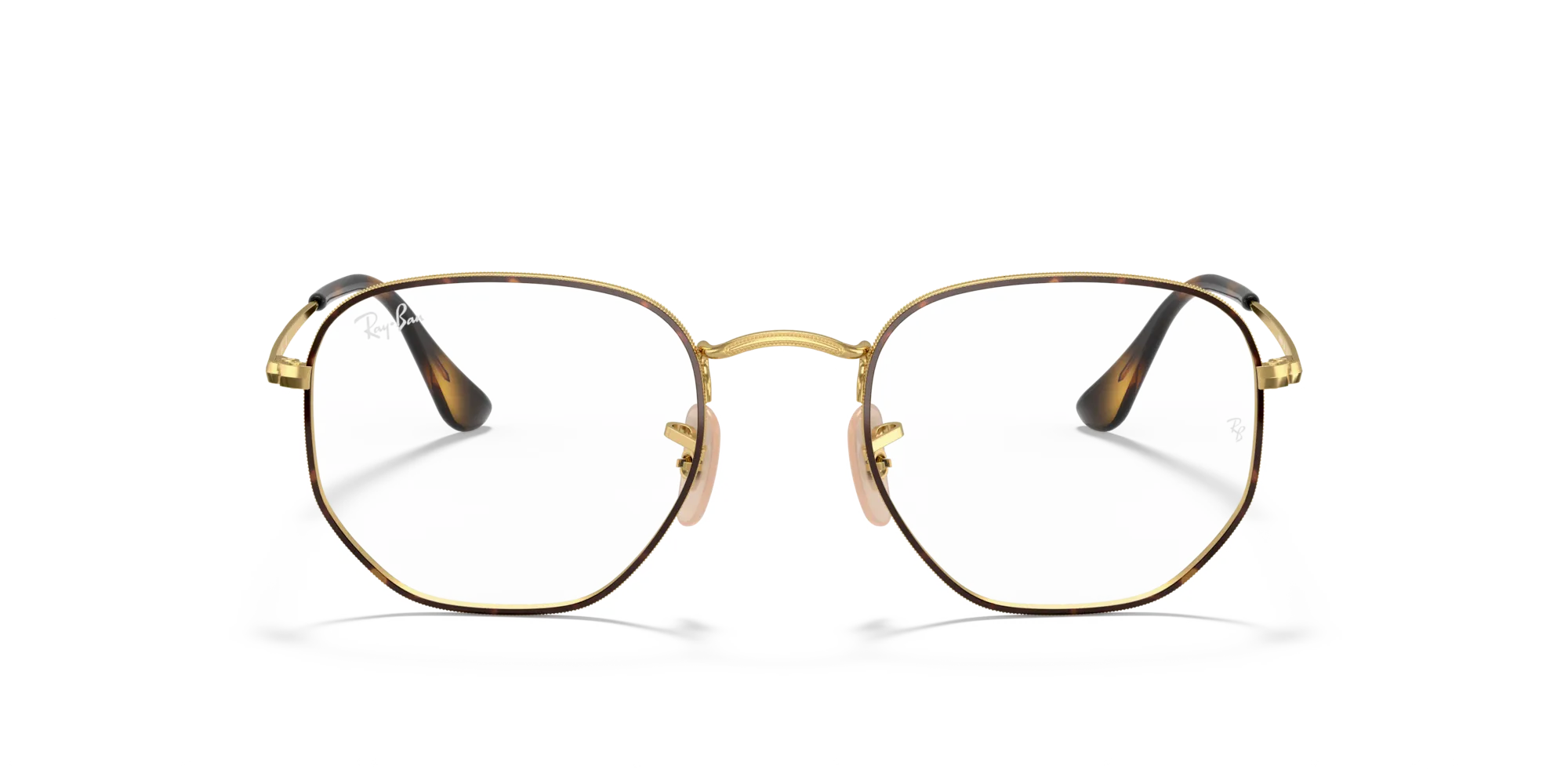 Ray - Ban RX6448 HEXAGONAL 2945 Montature da vista Metallo Tartaruga Trasparente Geometrica Normale - immagine 3