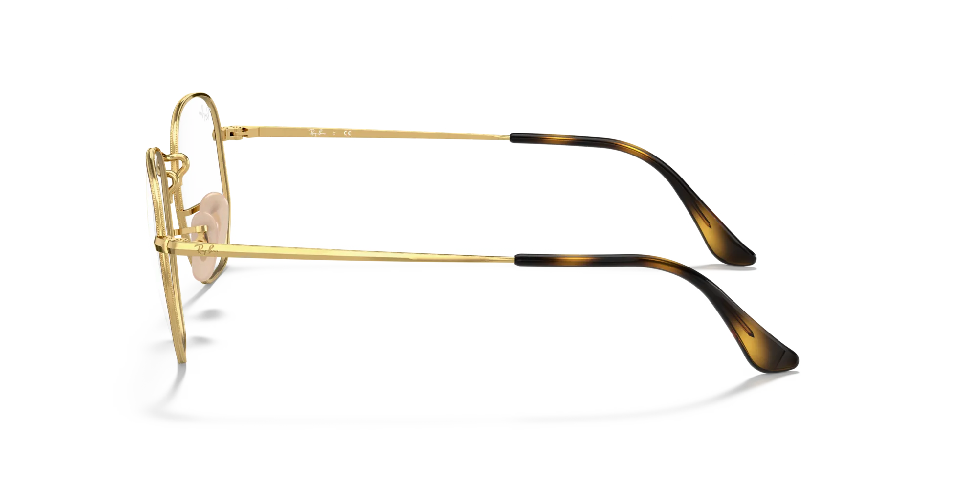 Ray - Ban RX6448 HEXAGONAL 2945 Montature da vista Metallo Tartaruga Trasparente Geometrica Normale - immagine 4