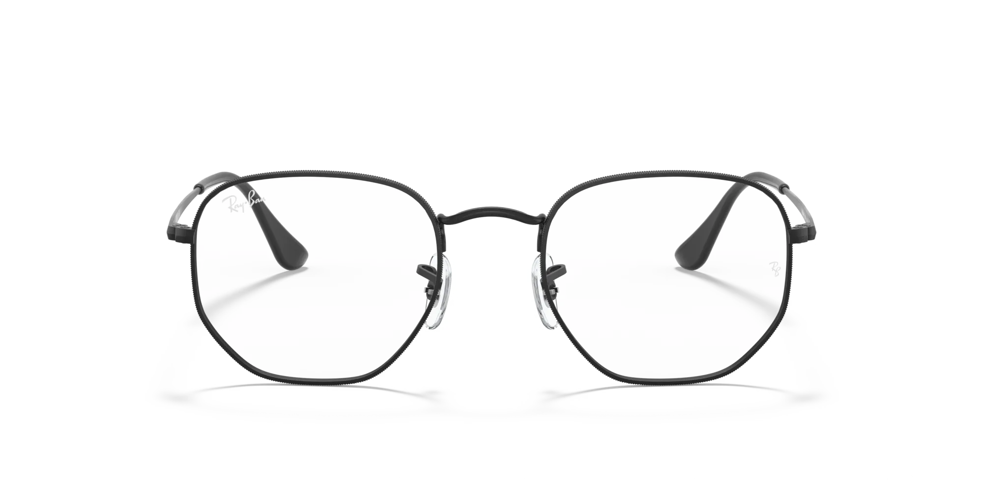 Ray - Ban RX6448 HEXAGONAL 2509 Montature da vista Metallo Nero Trasparente Geometrica Normale - immagine 3