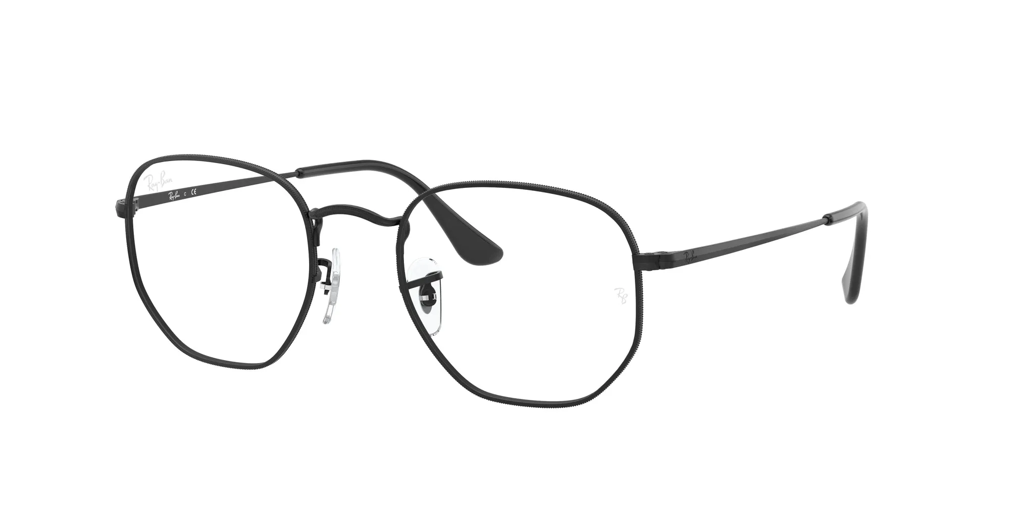 Ray - Ban RX6448 HEXAGONAL 2509 Montature da vista Metallo Nero Trasparente Geometrica Normale - immagine 1