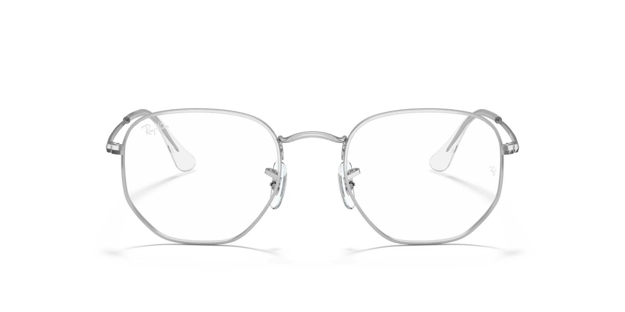 Ray - Ban RX6448 HEXAGONAL 2501 Montature da vista Metallo Argento Trasparente Geometrica Normale - immagine 3