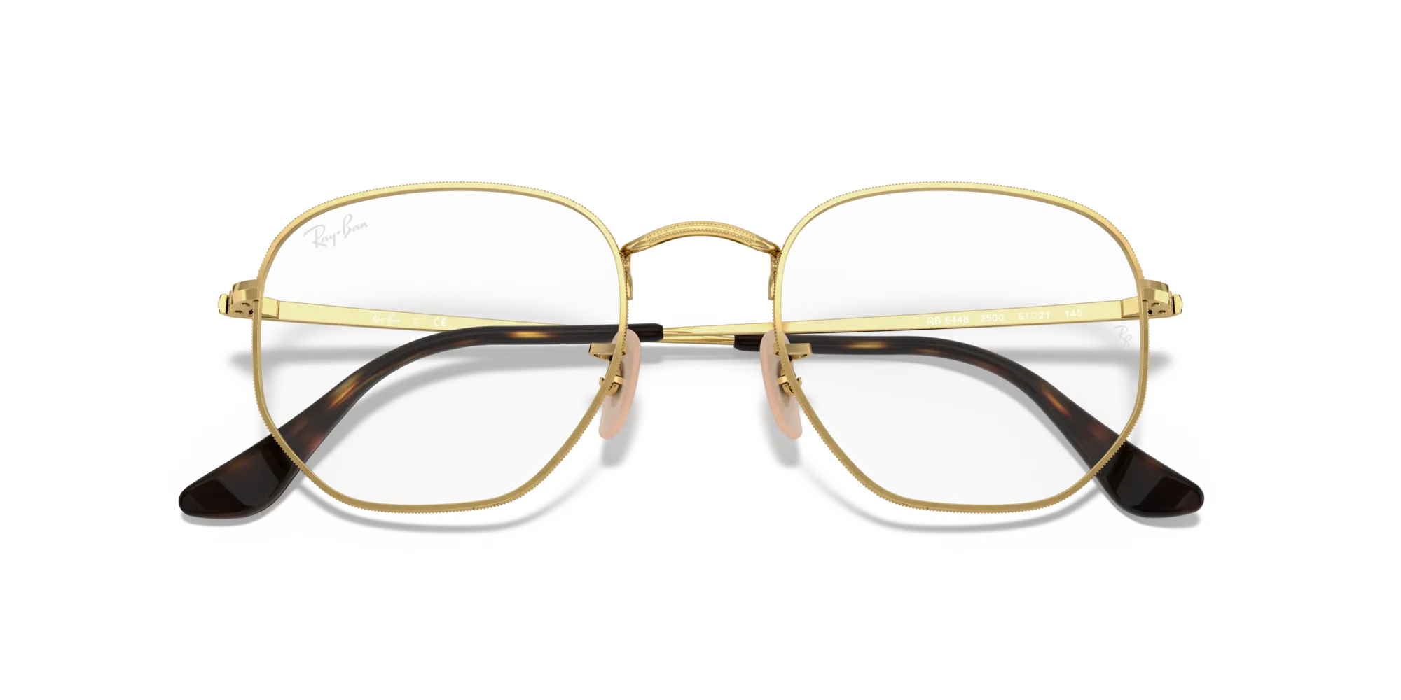 Ray - Ban RX6448 HEXAGONAL 2500 Montature da vista Metallo Oro Trasparente Geometrica Normale - immagine 2