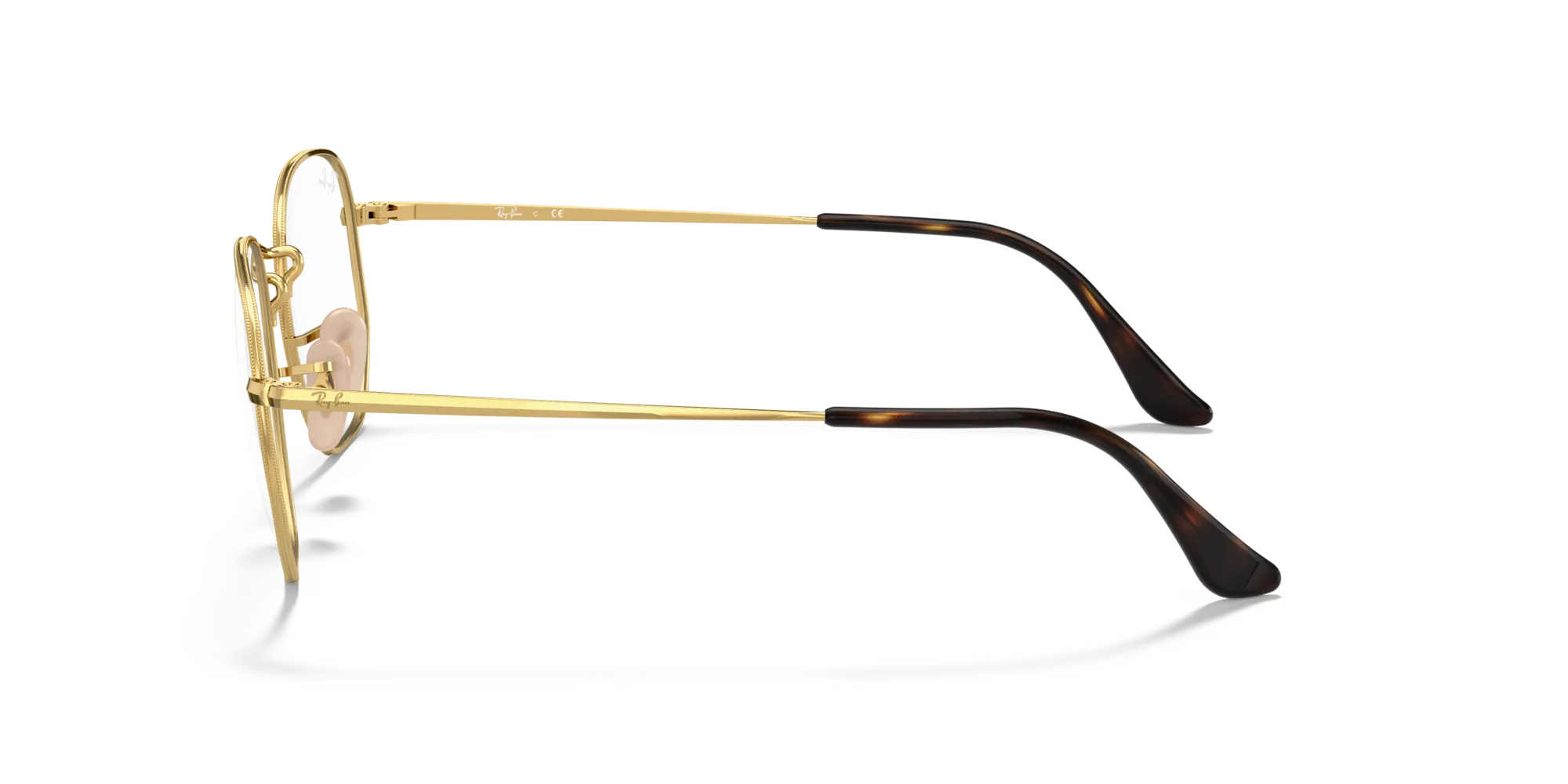 Ray - Ban RX6448 HEXAGONAL 2500 Montature da vista Metallo Oro Trasparente Geometrica Normale - immagine 4