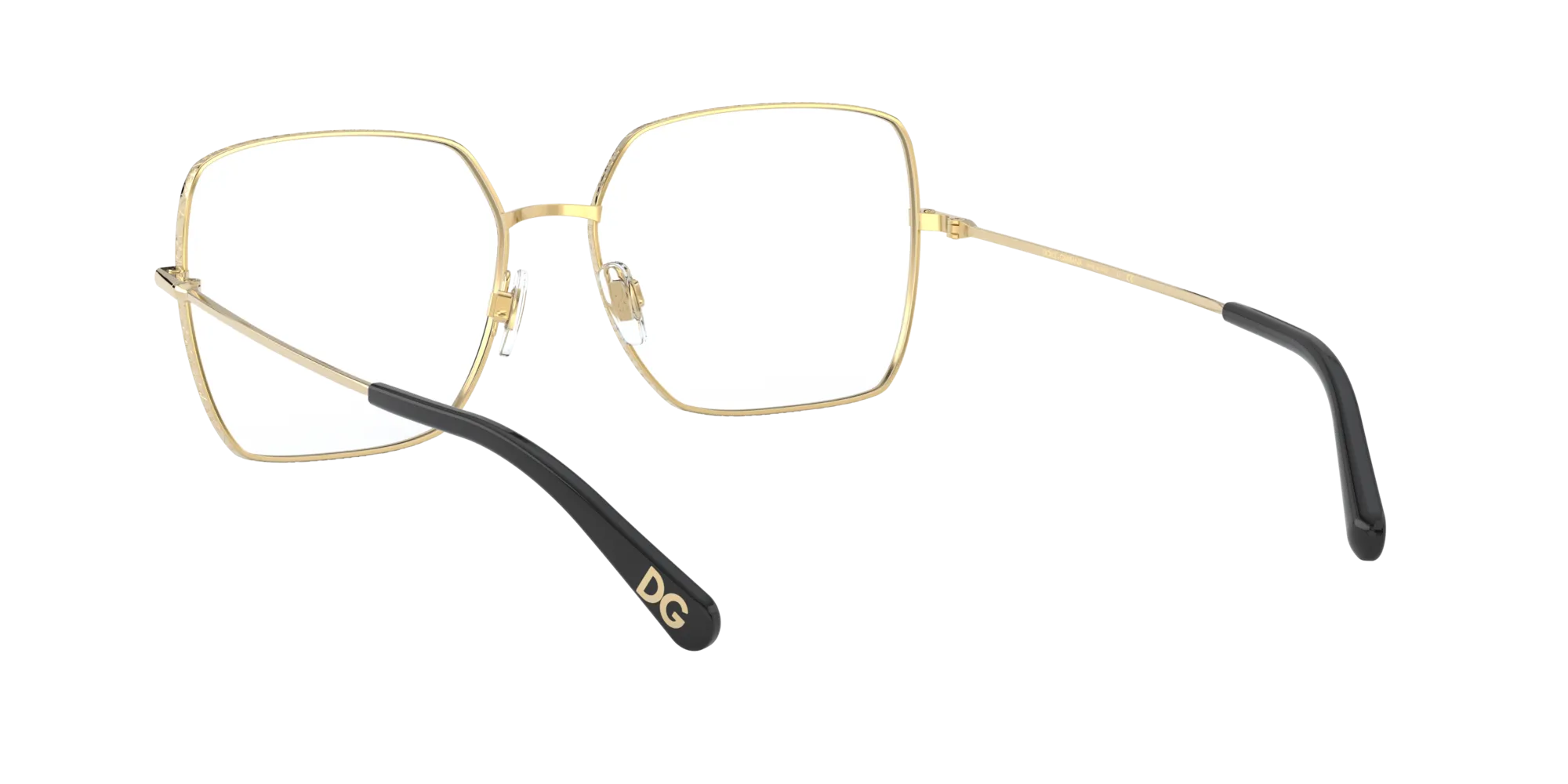 Dolce & Gabbana DG1323 1334 GOLD/BLACK Montature da vista Metallo Nero Squadrata Normale - immagine 4