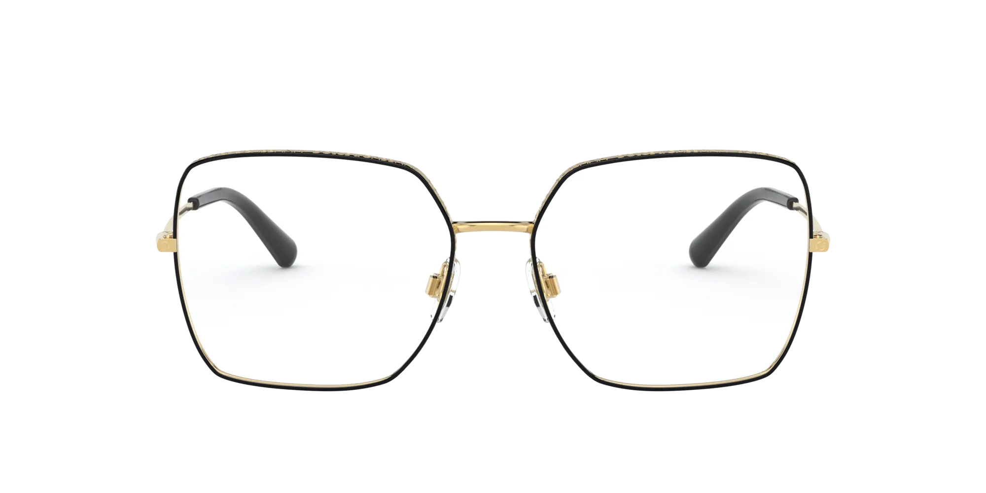 Dolce & Gabbana DG1323 1334 GOLD/BLACK Montature da vista Metallo Oro Squadrata - immagine 2