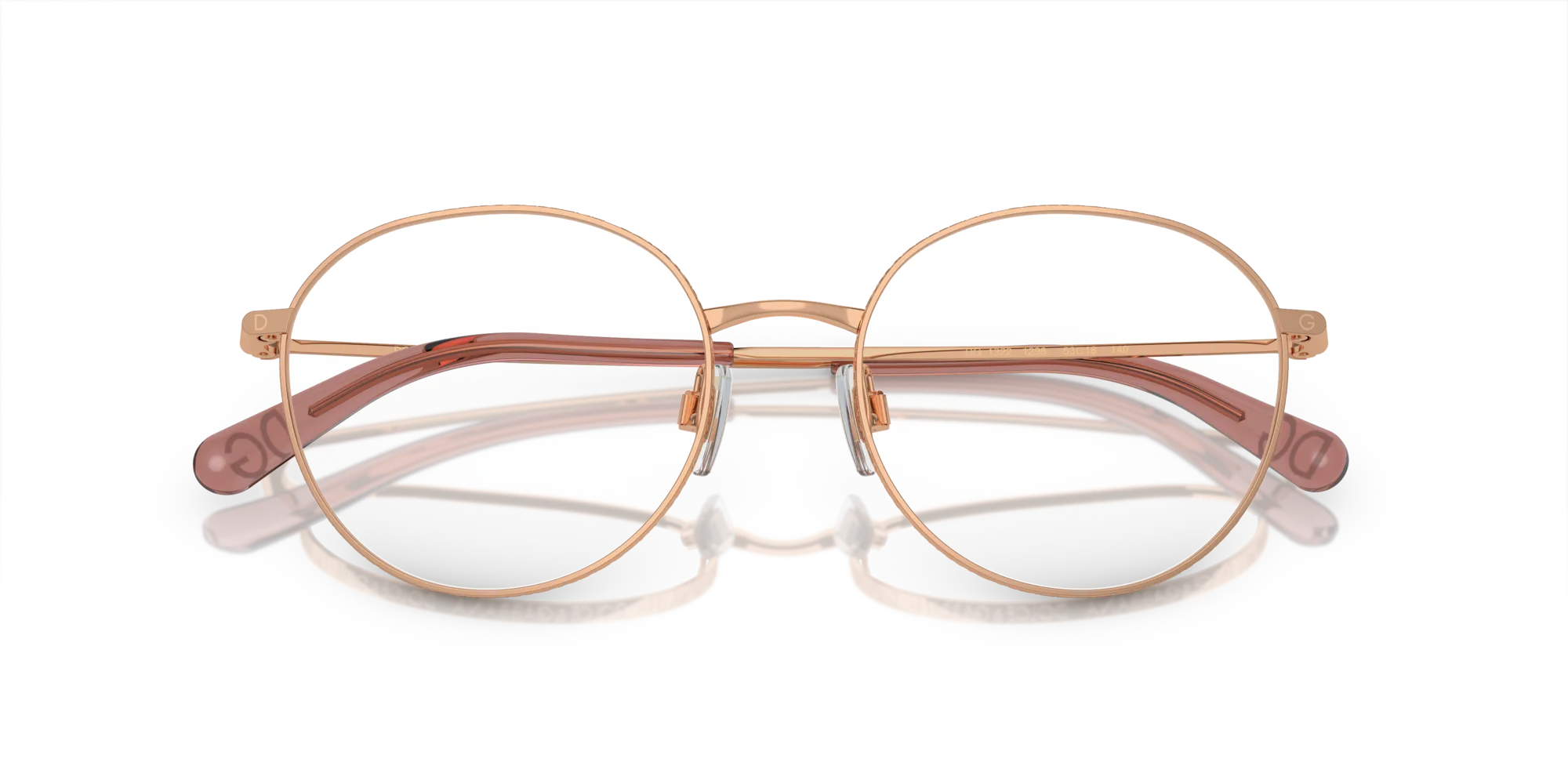 Dolce & Gabbana DG1322 1298 Montature da vista Metallo Rosa Pantos - immagine 2
