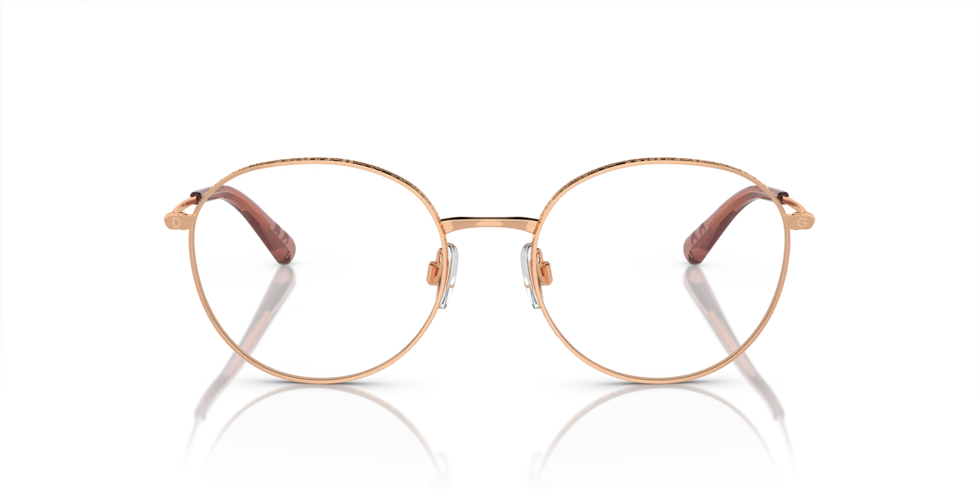 Dolce & Gabbana DG1322 1298 Montature da vista Metallo Rosa Pantos - immagine 3