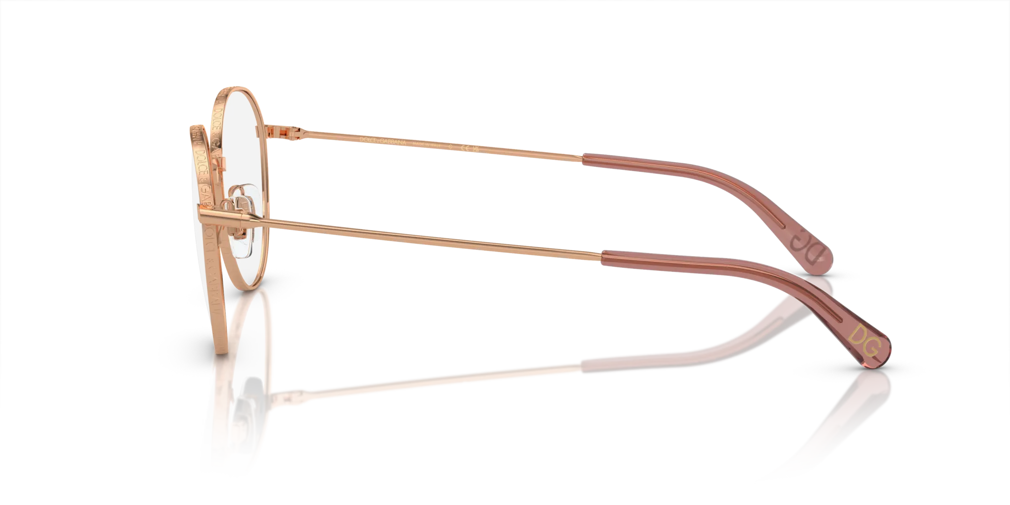 Dolce & Gabbana DG1322 1298 Montature da vista Metallo Rosa Pantos - immagine 4