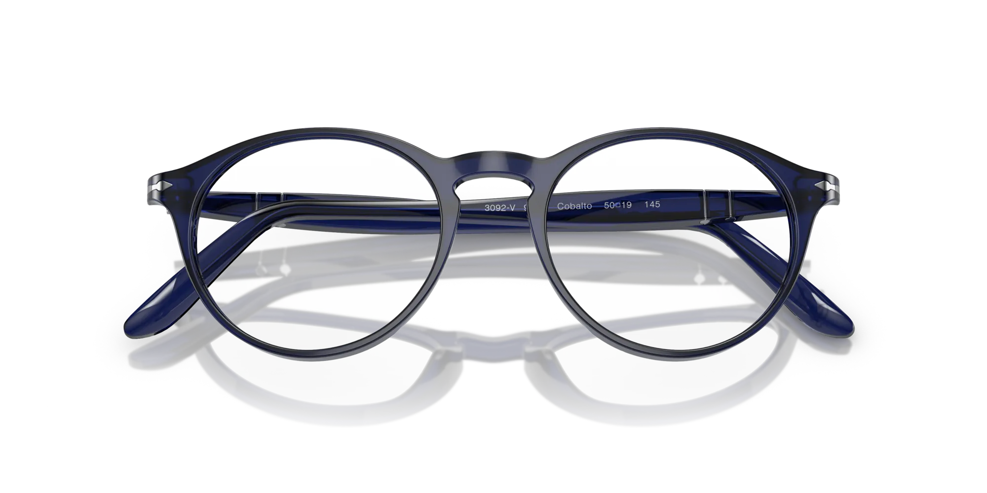 Persol PO3092V 9038 Montature da vista Acetato Blu Trasparente Pantos Normale - immagine 2