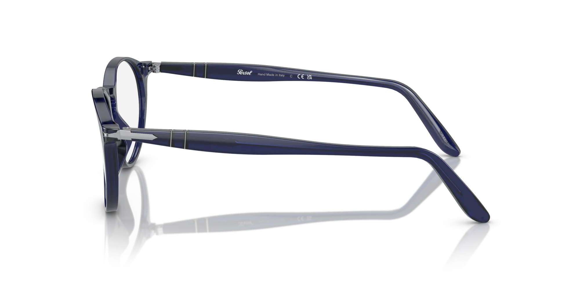 Persol PO3092V 9038 Montature da vista Acetato Blu Trasparente Pantos Normale - immagine 4