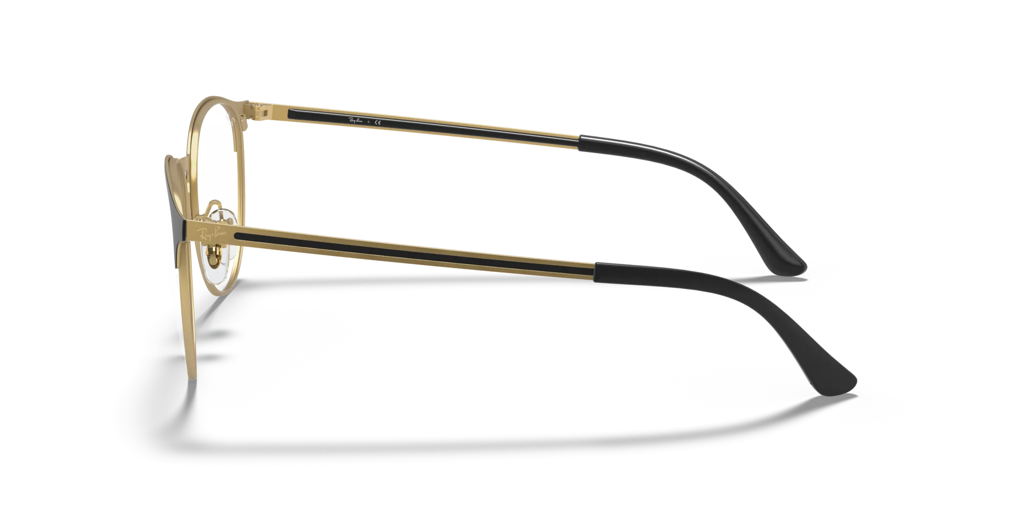 Ray - Ban RX6375 3051 Montature da vista Metallo Nero Trasparente Pantos Normale - immagine 4
