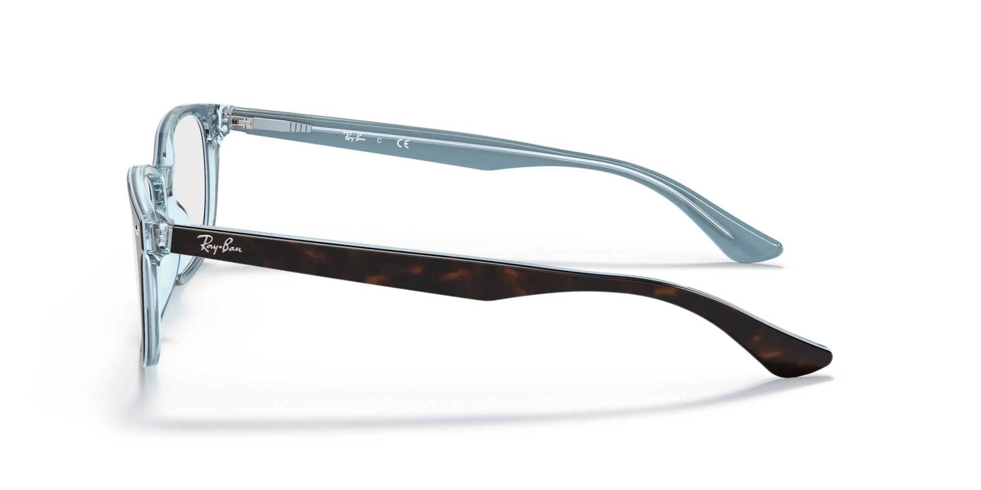 Ray - Ban RX5375 5883 Montature da vista Acetato Marrone Trasparente Squadrata Normale - immagine 4