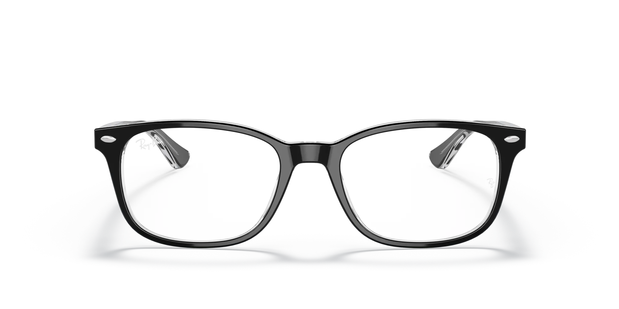 Ray - Ban RX5375 2034 Montature da vista Acetato Nero Trasparente Squadrata Normale - immagine 3