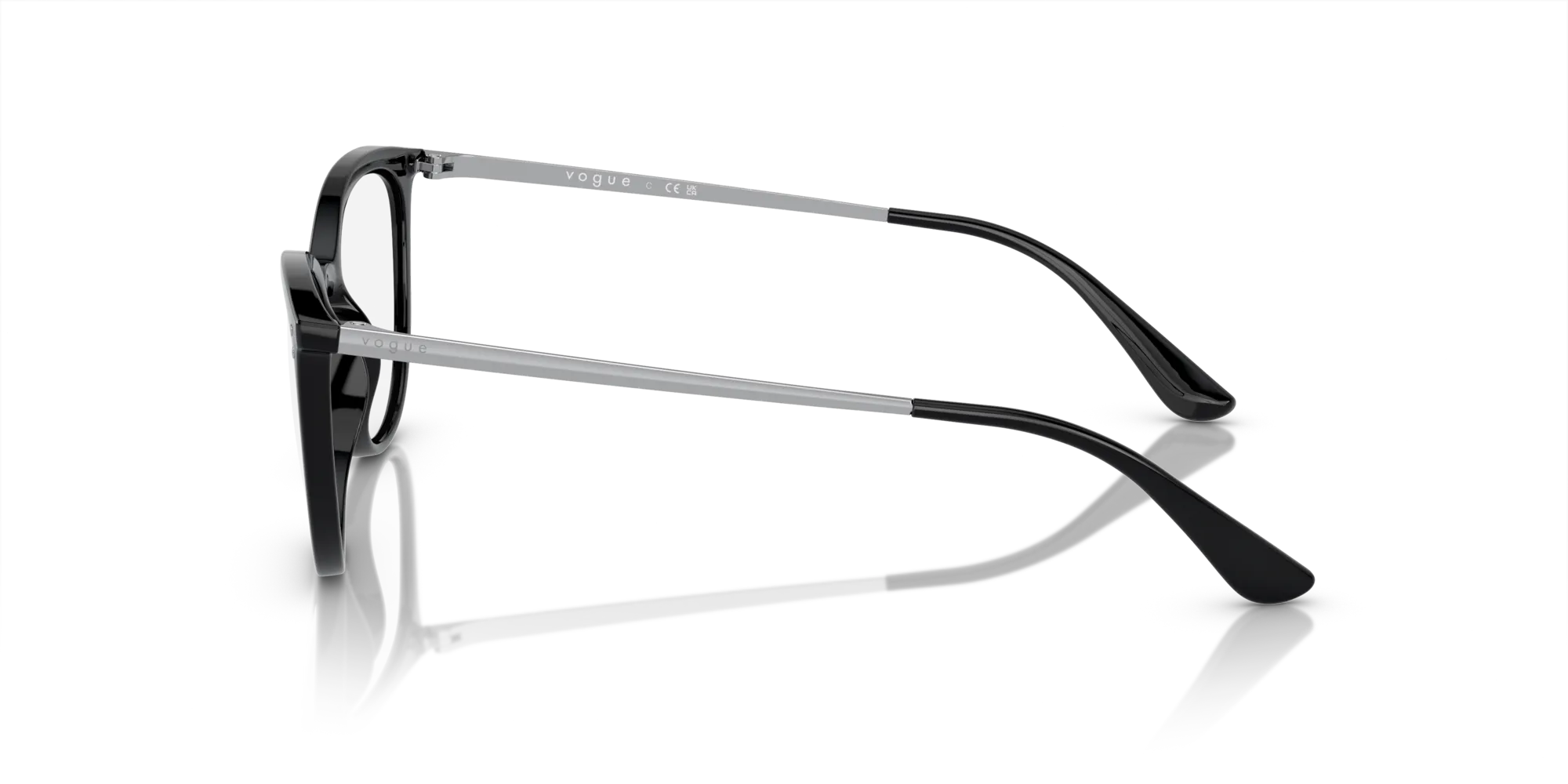 VOGUE EYEWEAR VO5276 W44 Montature da vista Iniettato Nero Cat Eye Normale - immagine 4