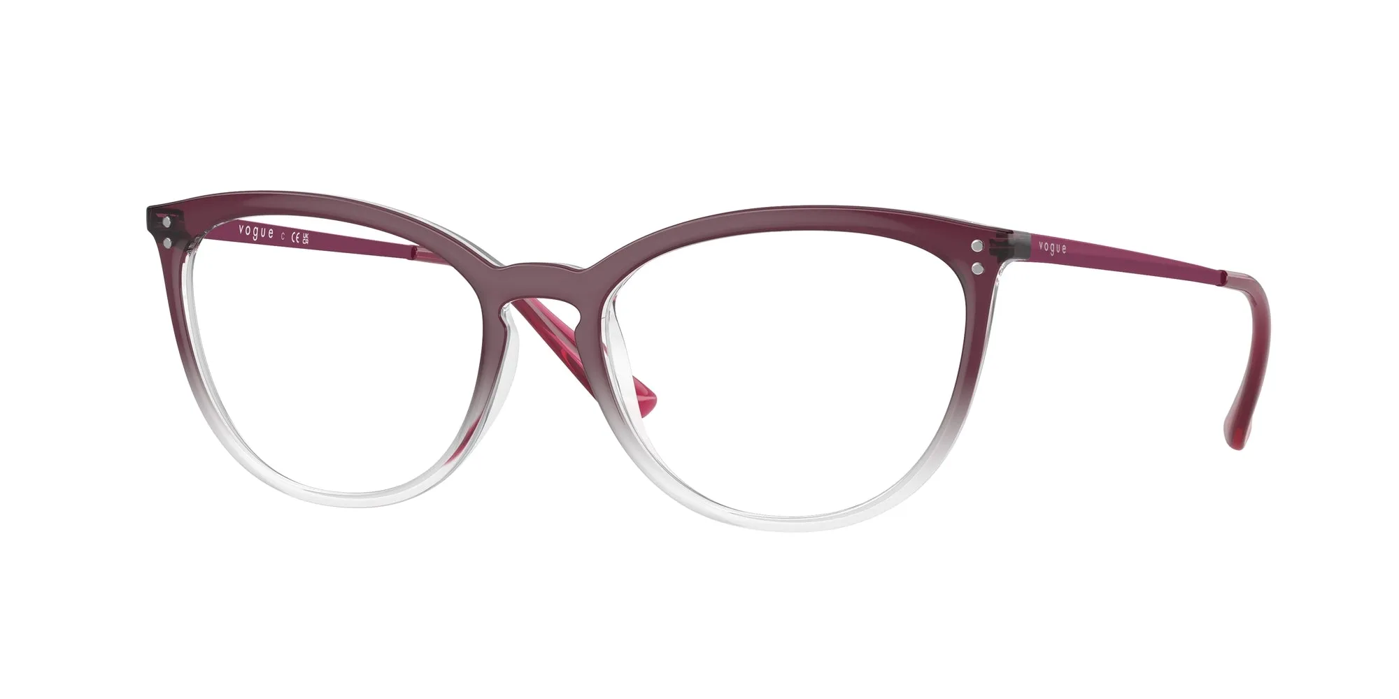 VOGUE EYEWEAR VO5276 2737 Montature da vista Iniettato Viola Cat Eye Normale - immagine 1