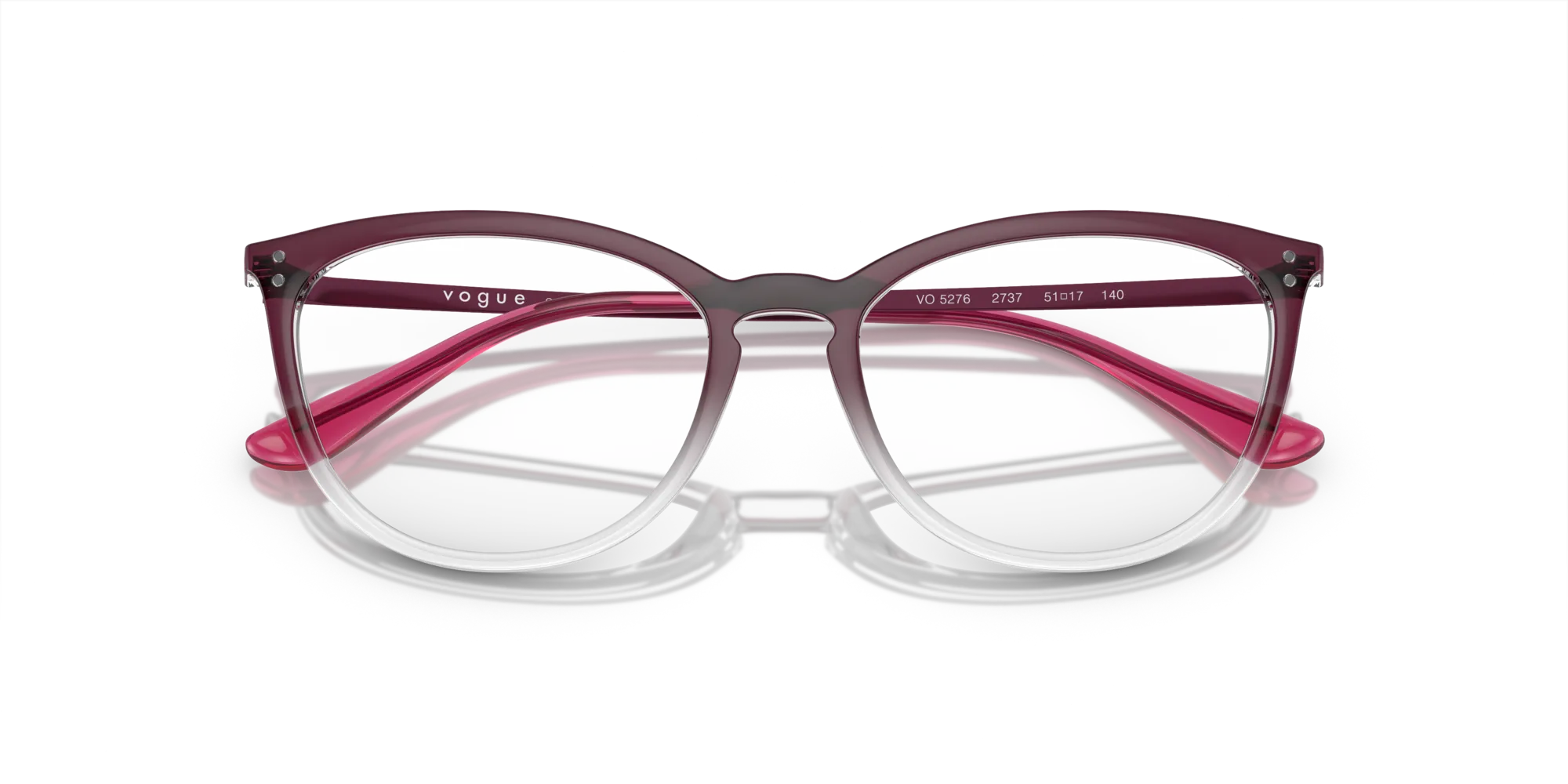 VOGUE EYEWEAR VO5276 2737 Montature da vista Iniettato Viola Cat Eye Normale - immagine 2