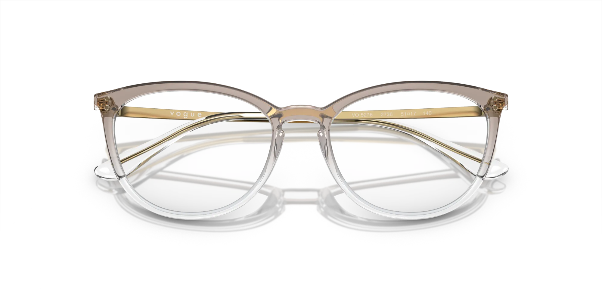 VOGUE EYEWEAR VO5276 2736 Montature da vista Iniettato Marrone Cat Eye Normale - immagine 2