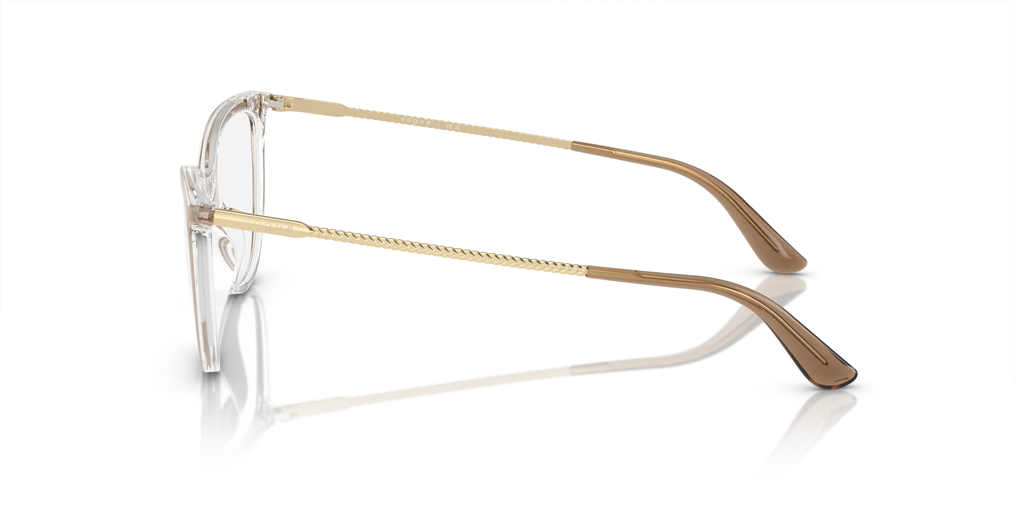 VOGUE EYEWEAR VO5239 2735 Montature da vista Iniettato Marrone Cat Eye Normale - immagine 4