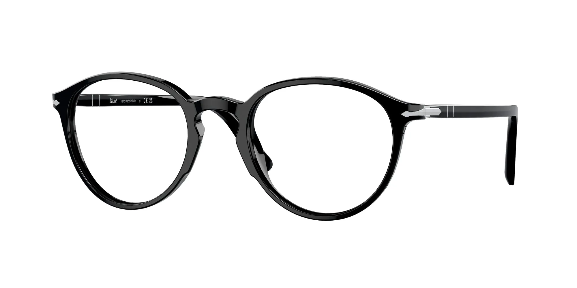 Persol PO3218V 95 Montature da vista Acetato Nero Trasparente Pantos Normale - immagine 1