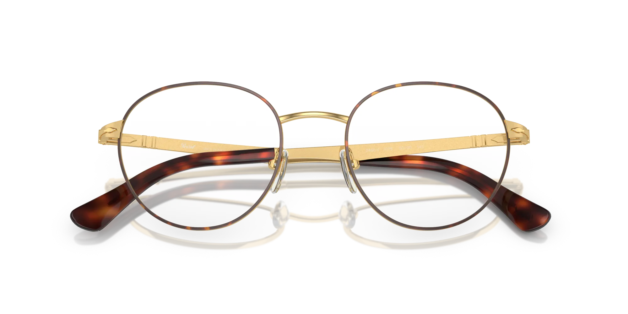 Persol PO2460V 1075 Montature da vista Metallo Oro Trasparente Pantos Normale - immagine 2
