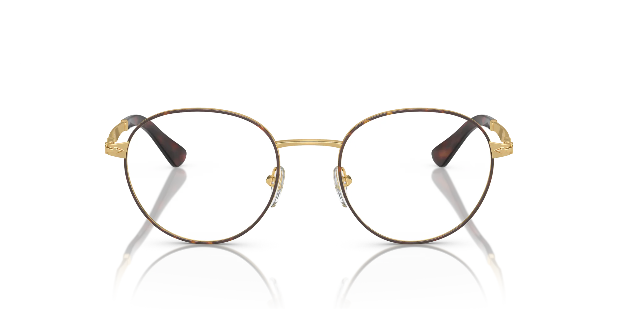 Persol PO2460V 1075 Montature da vista Metallo Oro Trasparente Pantos Normale - immagine 3