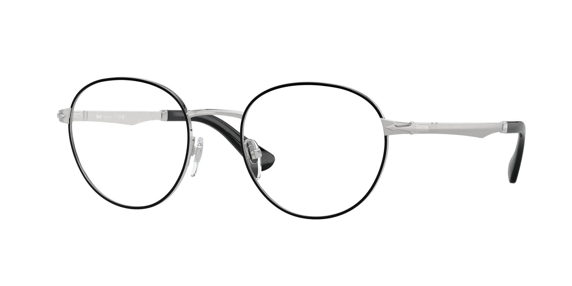 Persol PO2460V 1074 Montature da vista Metallo Nero Trasparente Pantos Normale - immagine 1