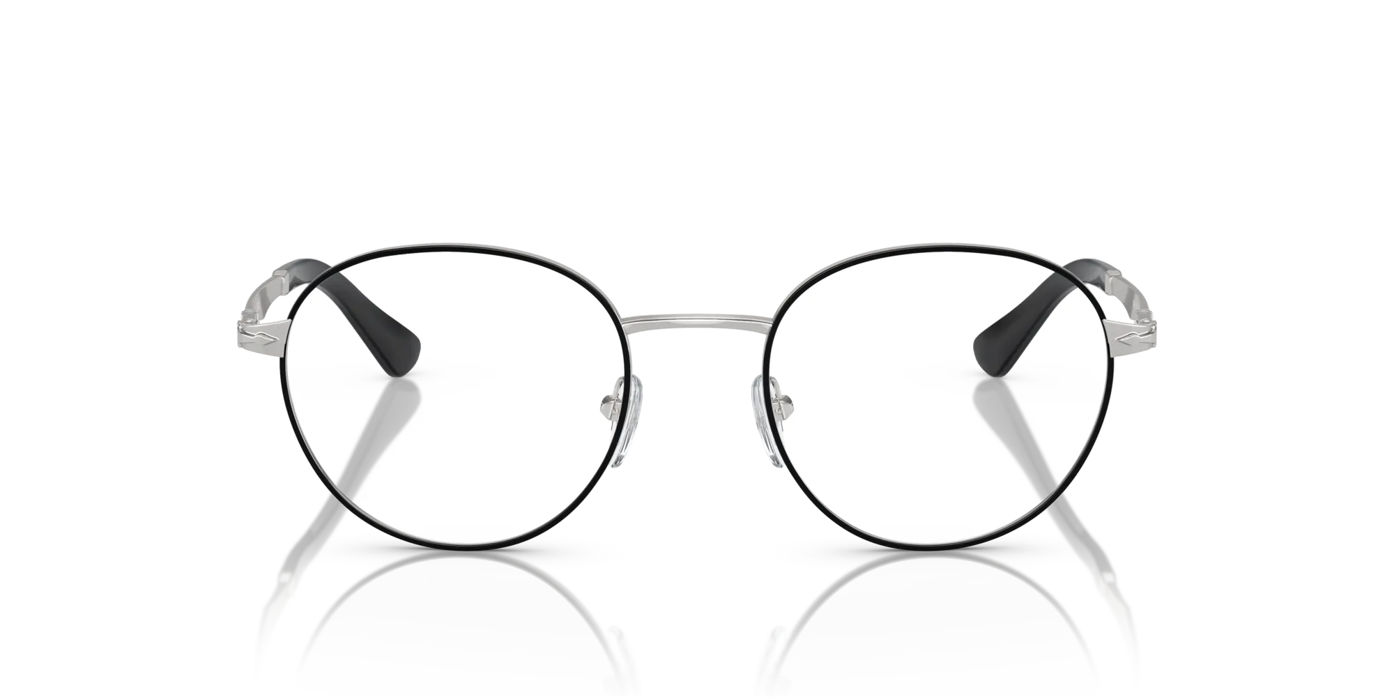 Persol PO2460V 1074 Montature da vista Metallo Nero Trasparente Pantos Normale - immagine 3
