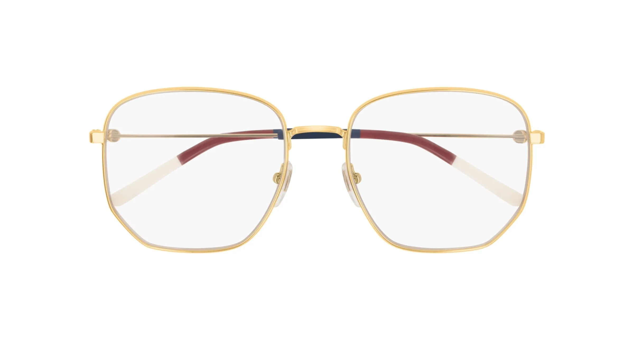Gucci GG0396O 002 Montature da vista Metallo Oro Trasparente Squadrata - immagine 2