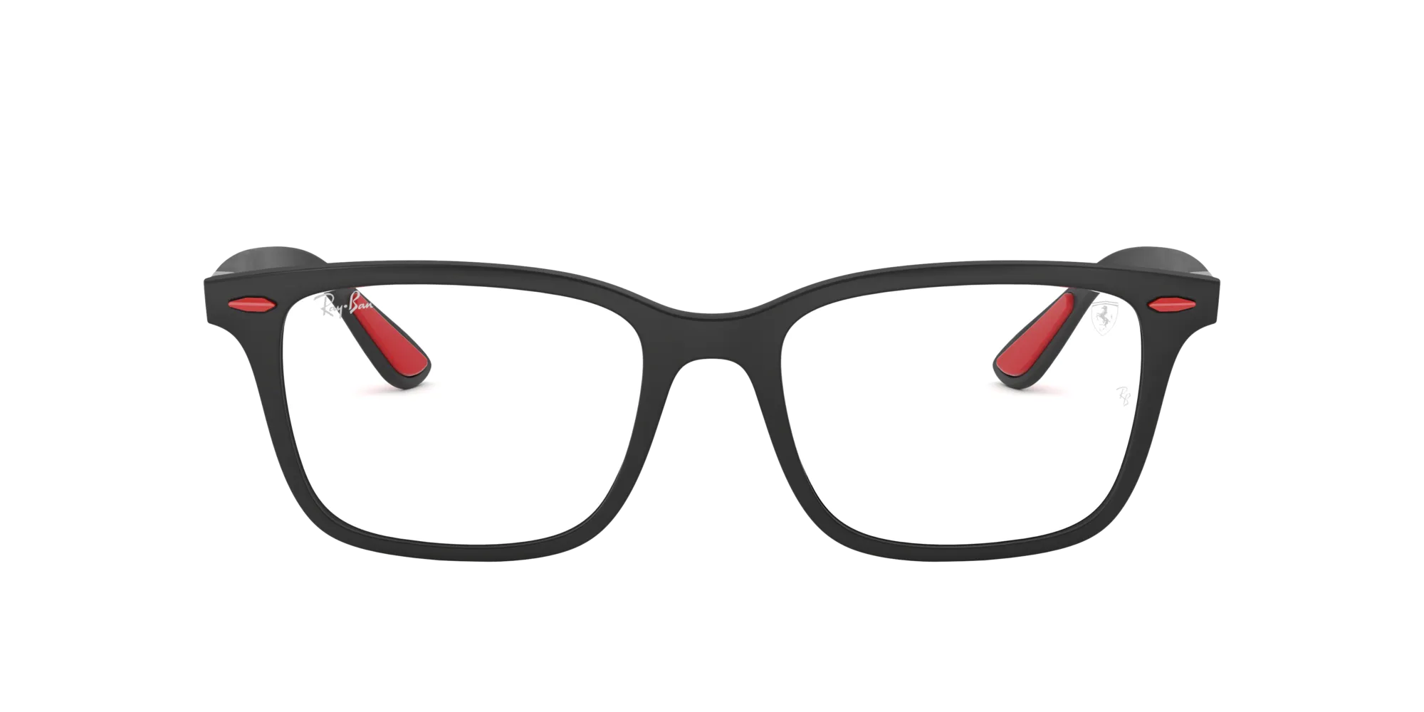 Ray - Ban RX7144M SCUDERIA FERRARI COLLECTION F602 Montature da vista Peek Nero Trasparente Squadrata Normale - immagine 2