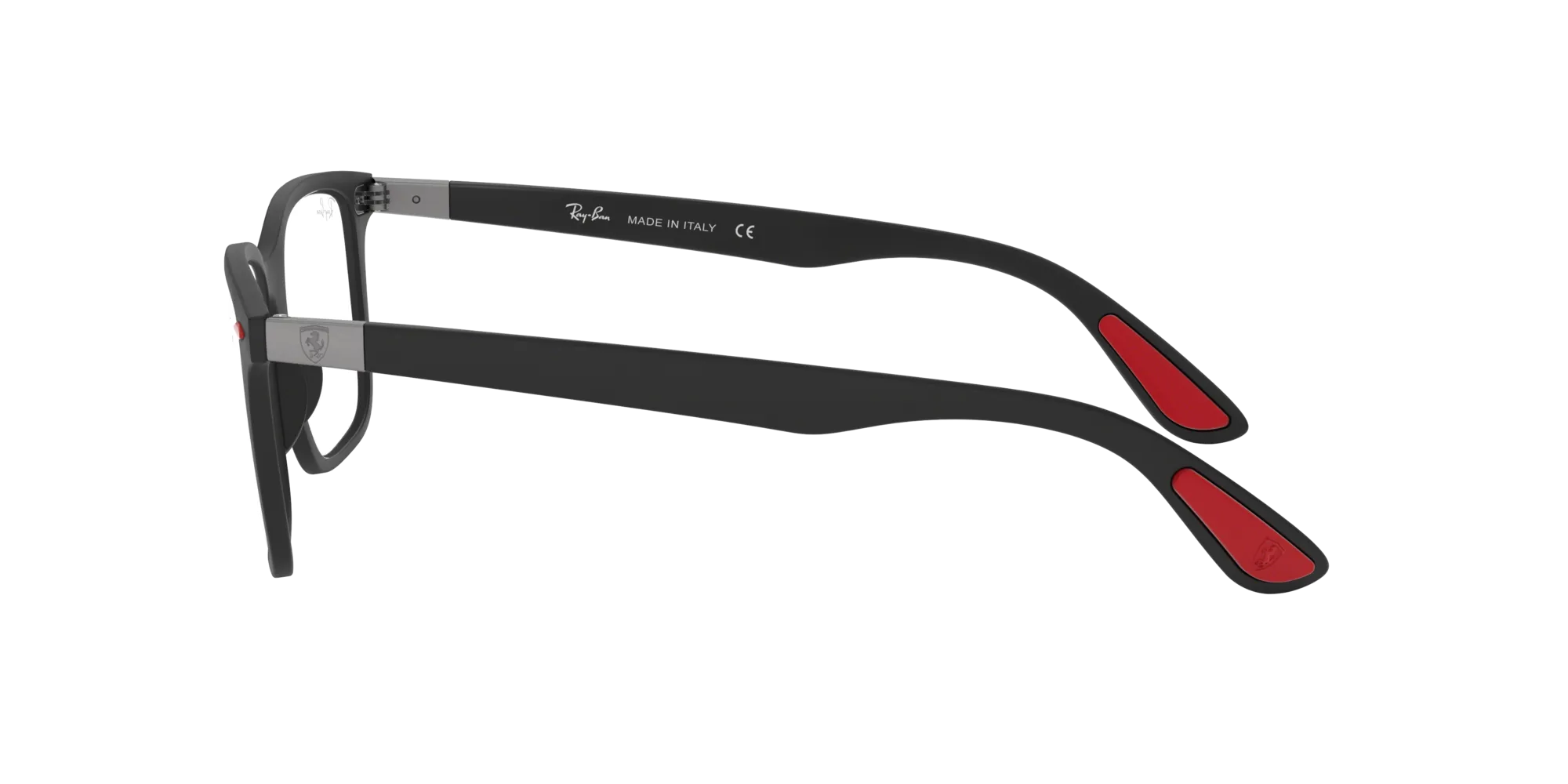 Ray - Ban RX7144M SCUDERIA FERRARI COLLECTION F602 Montature da vista Peek Nero Trasparente Squadrata Normale - immagine 3