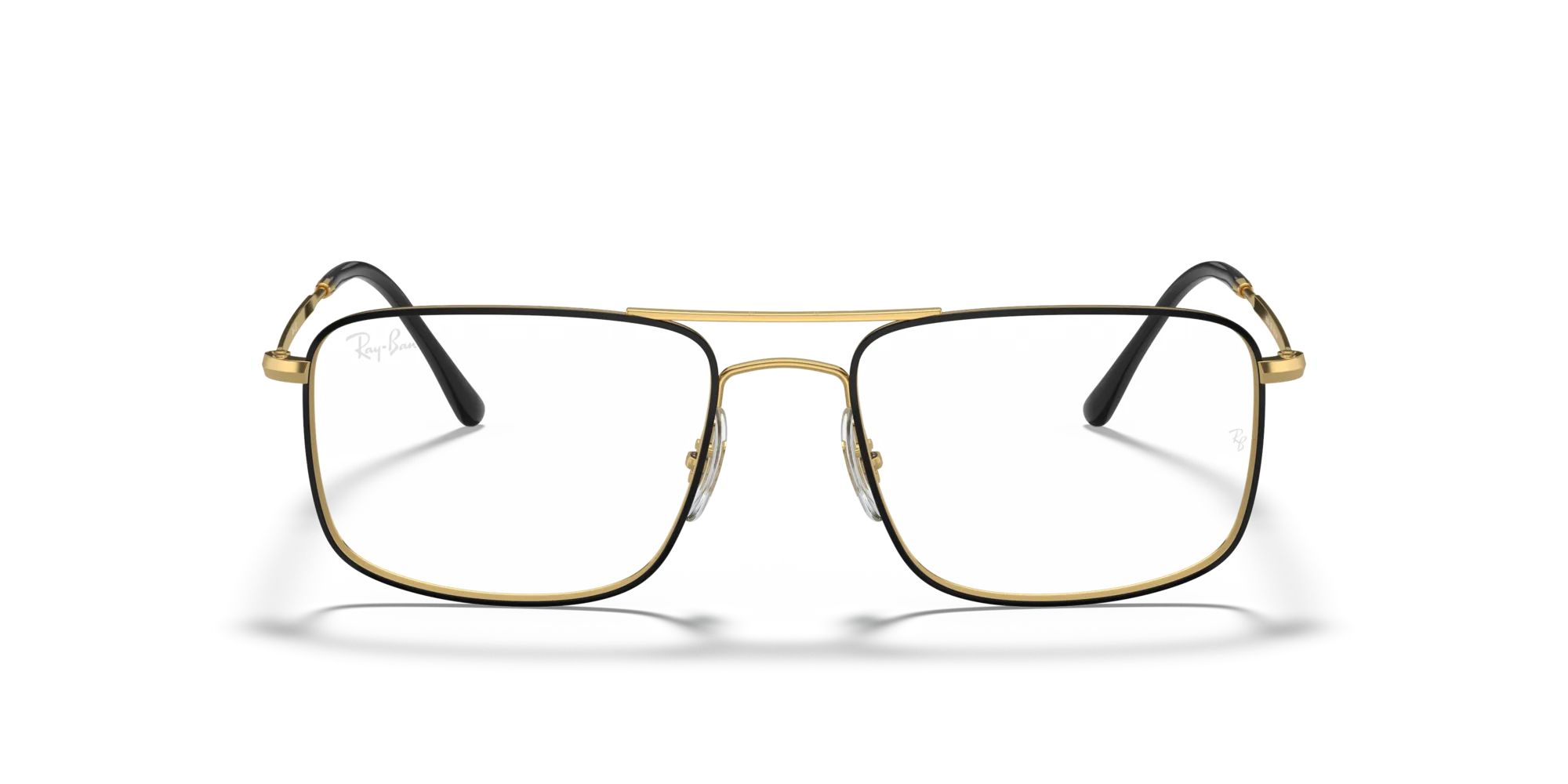Ray - Ban RX6434 2946 Montature da vista Metallo Nero Trasparente Squadrata Normale - immagine 3