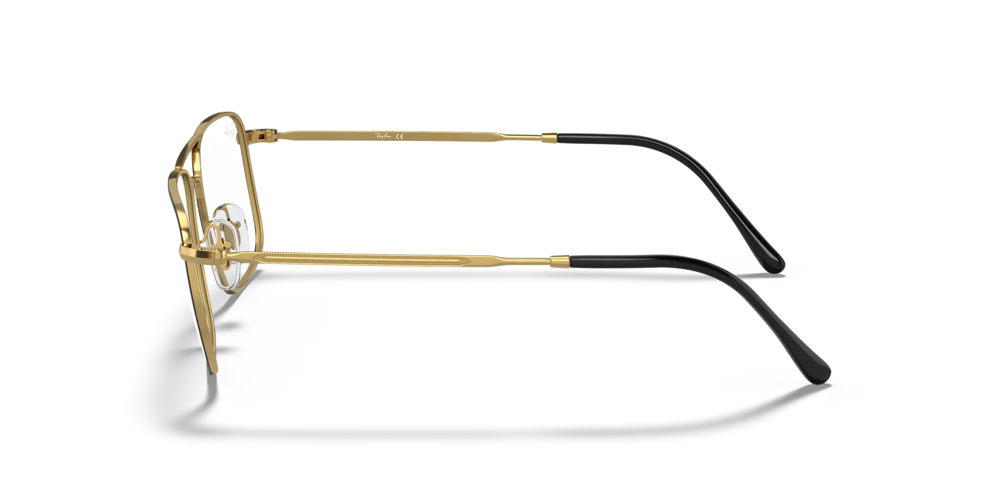 Ray - Ban RX6434 2946 Montature da vista Metallo Nero Trasparente Squadrata Normale - immagine 4