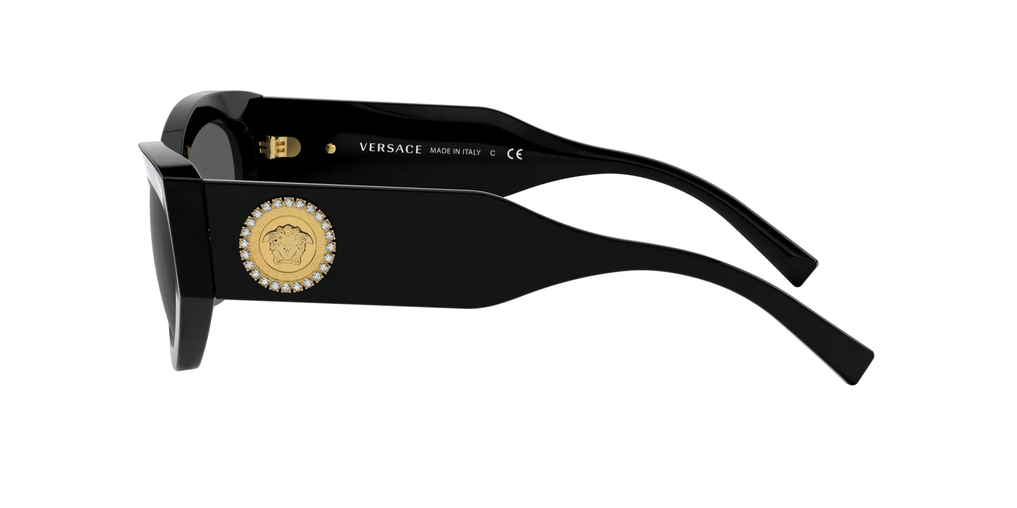 Versace VE4376B GB1/87 Occhiali da sole Plastica Nero Grigio Geometrica Normale - immagine 3