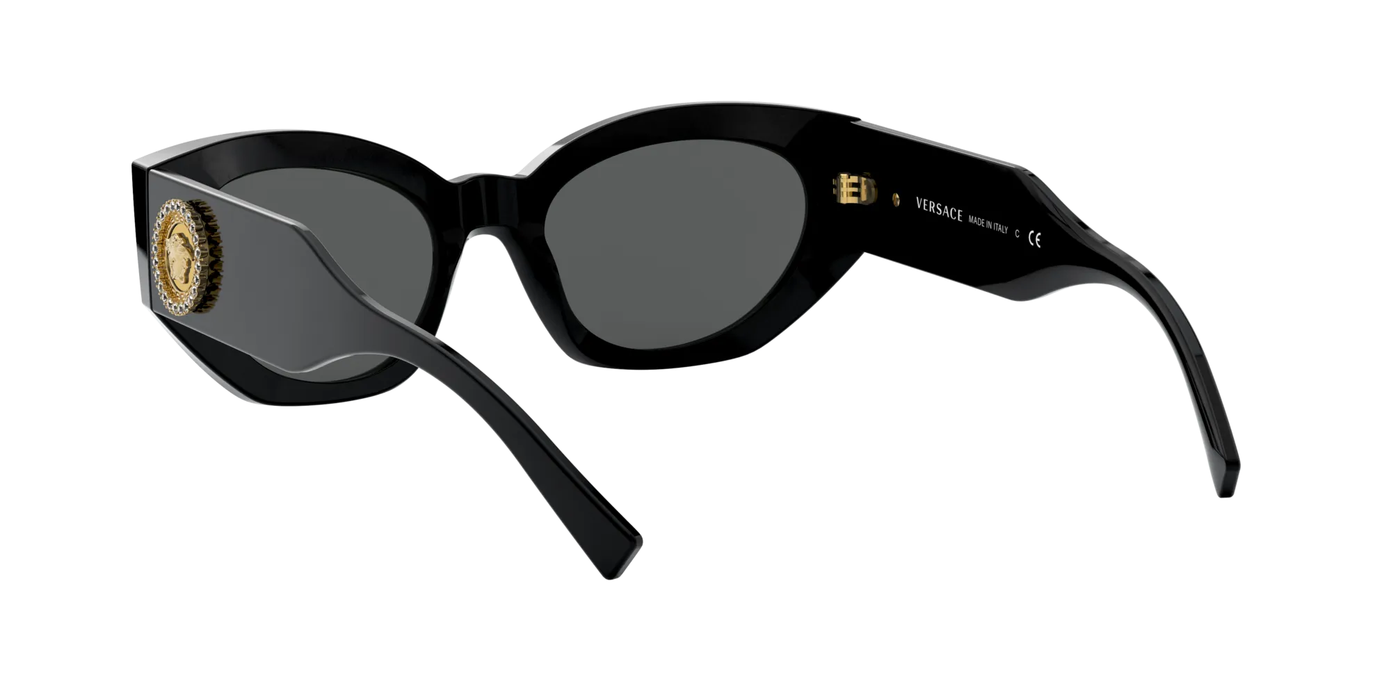 Versace VE4376B GB1/87 Occhiali da sole Plastica Nero Grigio Geometrica Normale - immagine 4