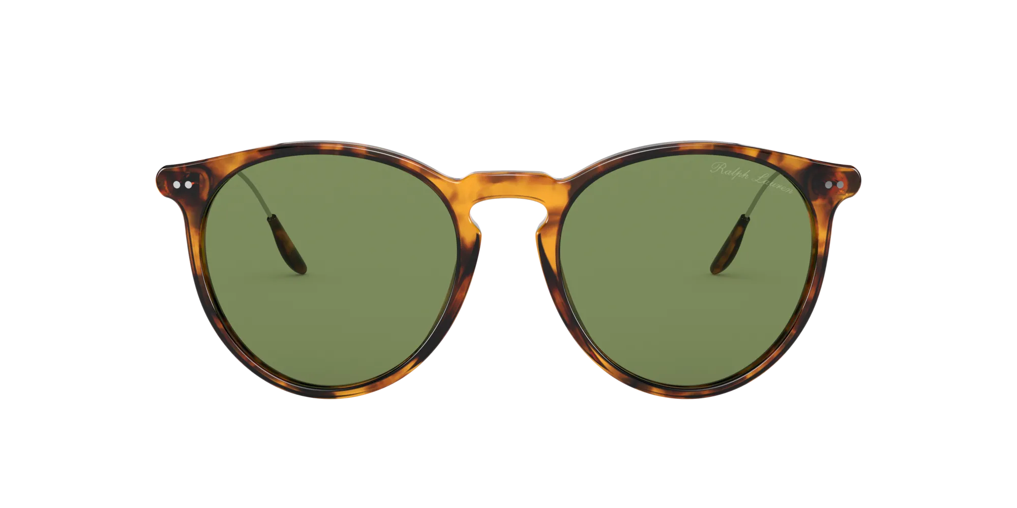 Ralph Lauren RL8181P 52494E Occhiali da sole Acetato Tartaruga Verde Pantos Normale - immagine 2